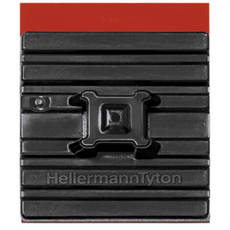 HellermannTyton FMB4APT-A-PA66HS-BK (10) Embase de fixation autocollant 151-03669 base flexible noir 10 pc(s) (1/4)