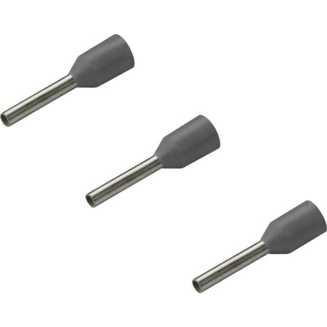 Embout simple d'extrémité de câble Rittal AS 4050.743 0.75 mm² x 8 mm partiellement isolé gris 500 pc(s) (1/2)