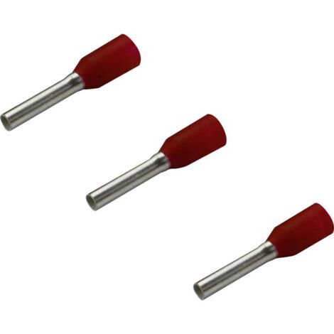Embout simple d'extrémité de câble Rittal AS 4050.732 1 mm² x 8 mm partiellement isolé rouge 500 pc(s) (1/2)