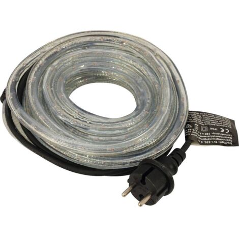 Ruban LED clair 5 m – 180 LED – Alimentation 230 V – Indice de protection IP44 – Éclairage décoratif intérieur et extérieur – Eurolite (1/2)