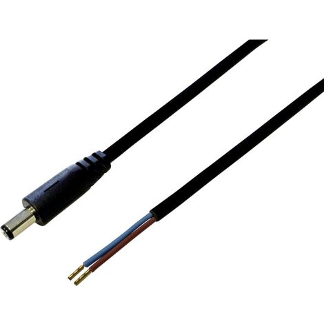 Câble de raccordement basse tension TRU COMPONENTS TC-2511298 DC mâle - extrémité(s) ouverte(s) 5.50 mm 2.50 mm 30.00 cm 1 pc(s) D939701 (1/2)