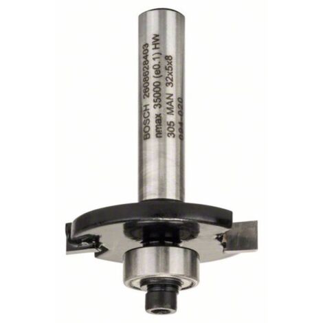 Bosch – Fraise pour défonceuse 32 mm – Diamètre tige 8 mm – Longueur de travail 5 mm – Carbure de tungstène – 2608628403