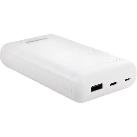 Intenso XS20000 Powerbank (batterie supplémentaire) 20000 mAh LiPo USB-C® blanc affichage du statut