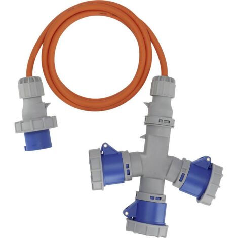 Brennenstuhl 1167670202 alimentation Rallonge CEE de camping bleu, gris, orange 2 m H07RN-F 3G 2,5 mm² (1/4)