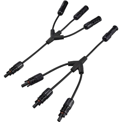 Sygonix SY-6407992 branchement pour installation solaire Câble adaptateur noir 36 cm (1/4)