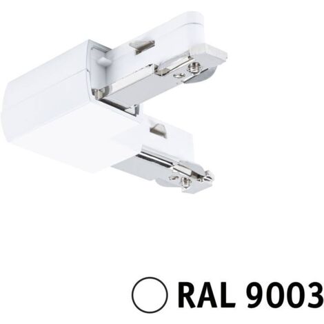 Connecteur en L Paulmann URail 95646 blanc signal 230 V (1/5)