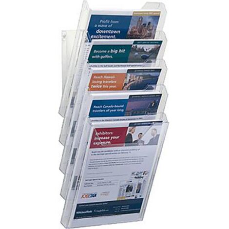 Durable COMBIBOXX A4 SET XL - 8586 858619 Porte-brochures transparent DIN A4 Nombre de compartiments 5 1 pc(s) (l x H x (1/4)