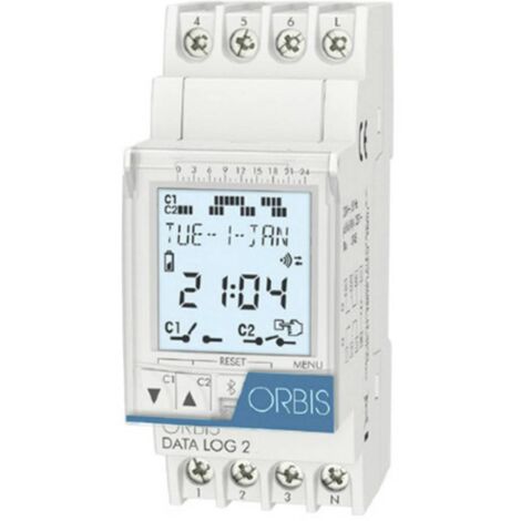 ORBIS Zeitschalttechnik DATA LOG 2 230 V Programmateur horaire pour rail numérique 250 V/AC A220002 (1/2)