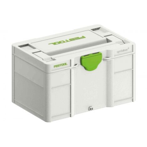 Festool – Malette de rangement Mini-Systainer³ S 147 – Dimensions 265 x 171 x 142 mm – Système de fermeture T-LOC – Rangement ordonné d'outils et accessoires