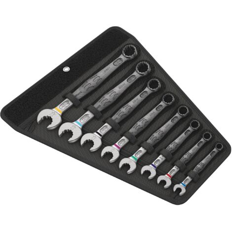Wera – Clé plate Joker 8 – 5020241001 – Jeu de clés mixtes 11 pièces – Acier Chrome-Molybdène – Ouverture 8-31 mm – Coudé à 15°