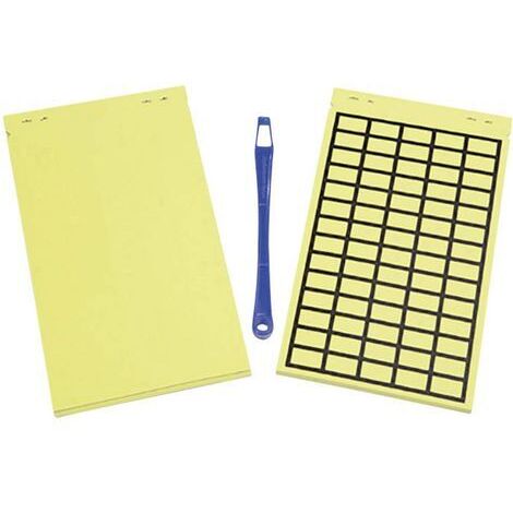 HellermannTyton 598-12227 TAG122B-270-YE-270-YE Etiquette pour impression laser R043261 (1/2)