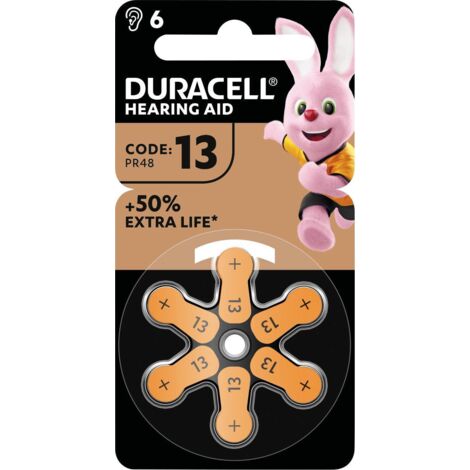 Duracell Pile pour appareil auditif ZA 13 1.45 V 1 pc(s) 290 mAh zinc-air W996503