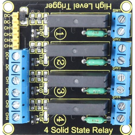 Joy-iT SBC-SSR01 module relais noir pour électricité (1/3)
