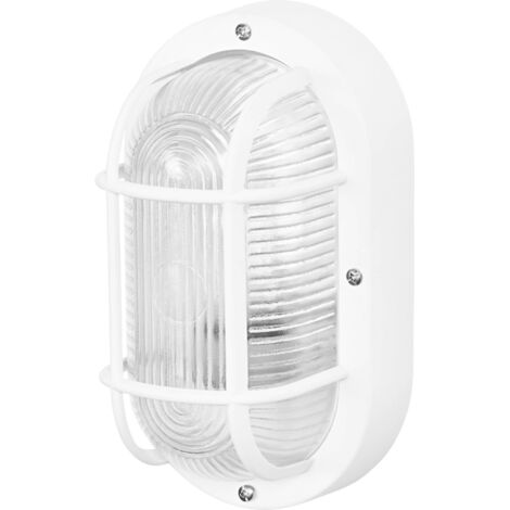 OSRAM HOMELIGHTING Bulkhead Essential Oval E27 White 4058075845565 Plafonnier, Applique blanc (1/3)