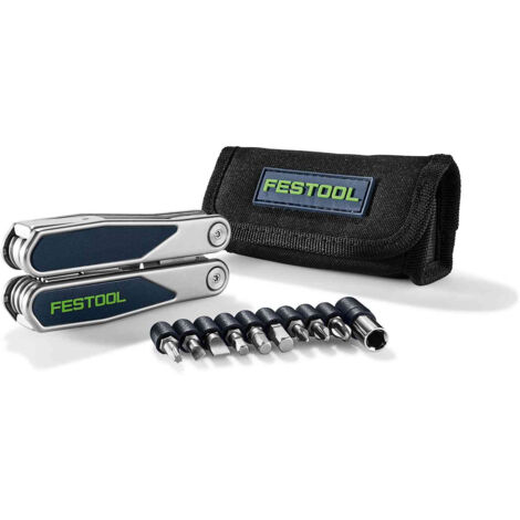 Outil multifonction Festool MT-FT1 – Acier inoxydable et aluminium anodisé – Pour bois dur et teck – Changement de fonction rapide