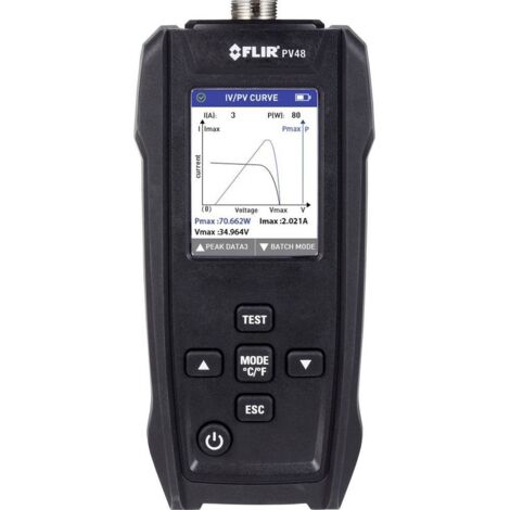 FLIR Solarpanel-Tester und I-V-Kennlinien-Tracer mit Temperaturmessungen PV48 Testeur de panneau solaire (1/4)