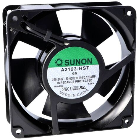 Sunon A2123-HBL.(7).GN Ventilateur axial 230 V/AC 190.24 m³/h (L x l x H) 38 x 120 x 120 mm (1/2)