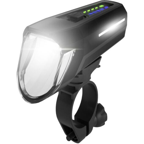 FISCHER FAHRRAD Phare de vélo Frontlicht 100 Lux LED à batterie noir (1/4)
