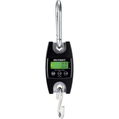 Balance suspendue VOLTCRAFT HS-100 Plage de pesée (max.) 100 kg Lisibilité 100 g noir 1 pc(s) (1/5)
