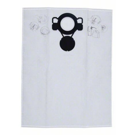 Lot de 5 sacs filtre en non-tissé pour aspirateur Bosch GAS 15 et 20L SFC – Durabilité supérieure – Nettoyage à sec et humide - GAS 20 L SFC (1/7)