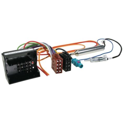 Adnauto – Faisceau ISO autoradio Citroen Peugeot – Adaptateur antenne DIN – Compatible avec 12 modèles – Norme MOST pour 4 haut-parleurs