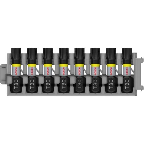 Embouts anti-impact 8 pièces (8xT30) BOSCH 2608522382