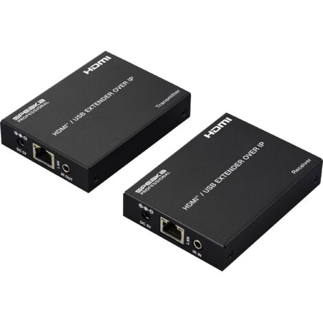 SpeaKa Professional SP-HDE-350 HDMI™ câble réseau RJ45 fonction KVM (clavier, souris, pavé) 150 m (1/5)