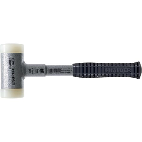 Halder maillet anti-rebond SUPERCRAFT avec manche tubulaire en acier incassable Ø 30 mm Nylon - 3377.030