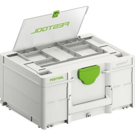Malette de rangement Systainer³ 396x296x187mm – Couvercle à compartiments – Compatible avec systèmes Festool – 577347