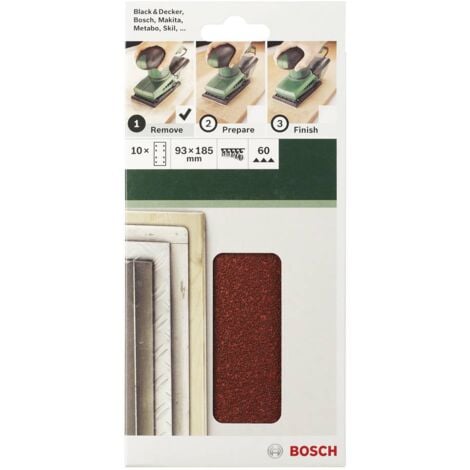 Papier abrasif pour ponceuse vibrante perforé Bosch Accessories