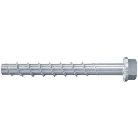 Fischer – Vis à béton 10 mm – Longueur 100 mm – 6 pans extérieurs – Lot de 50 pièces – Pour béton armé avec géométrie spéciale des dents