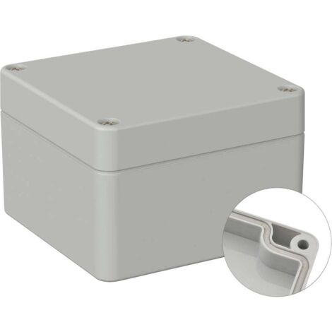 TRU COMPONENTS TC-9065652 Boîtier industriel 122 x 120 x 85 ABS gris clair (RAL 7035) 1 pc(s) (1/3)