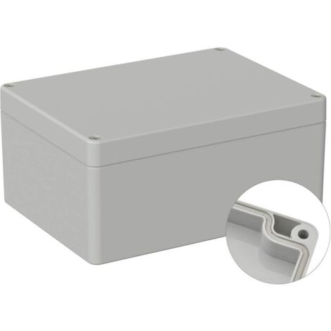 TRU COMPONENTS TC-9065680 Boîtier industriel 160 x 120 x 75 ABS gris clair (RAL 7035) 1 pc(s) (1/3)