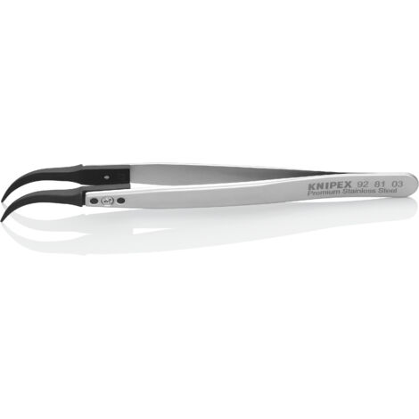 KNIPEX 92 81 03 Brucelles avec pointes interchangeables ESD 130 mm