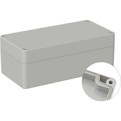 TRU COMPONENTS TC-9065468 Boîtier d'extérieur 160 x 80 x 60 Polycarbonate gris clair (RAL 7035) 1 pc(s) (1/3)