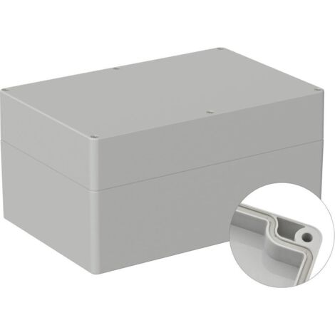 TRU COMPONENTS TC-9065560 Boîtier d'extérieur 240.3 x 160.3 x 120 Polycarbonate gris clair (RAL 7035) 1 pc(s) (1/3)