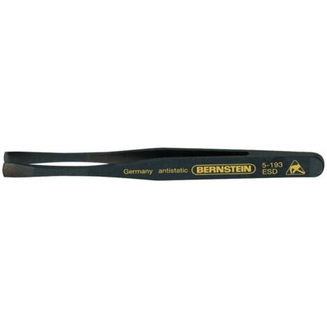 BERNSTEIN Tools for Electronics 5-193 Pince brucelle de précision NK35A semi-ronde 120 mm (1/2)