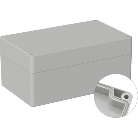 TRU COMPONENTS TC-9065524 Boîtier d'extérieur 200 x 120 x 90 Polycarbonate gris clair (RAL 7035) 1 pc(s) (1/3)