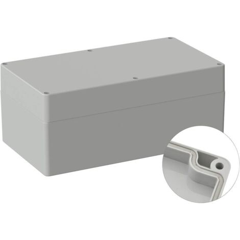 TRU COMPONENTS TC-9065584 Boîtier d'extérieur 360 x 200 x 149.5 Polycarbonate gris clair (RAL 7035) 1 pc(s) (1/3)