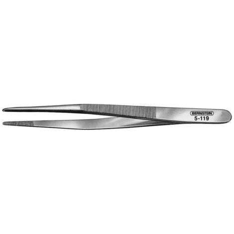 BERNSTEIN Tools for Electronics 5-119 Pince brucelle de précision émoussée 140 mm (1/2)