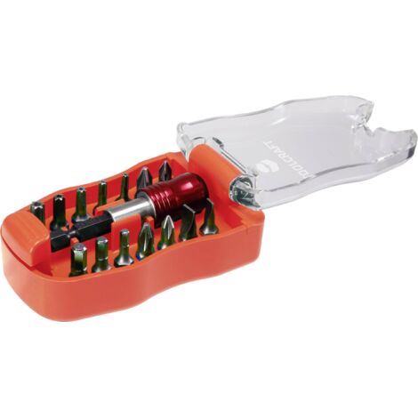TOOLCRAFT TO-6623460 Jeu d'embouts 15 pièces cruciforme Phillips, vis Pozidriv, 6 pans intérieurs, 6 pans intérieurs (TX) A746572 (1/5)