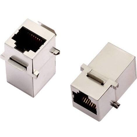 encitech 3101S-8821 Connecteur RJ45 Cat 5 2101-0115-02 Double femelle Nombre de pôles 8P8C métal 1 pc(s) (1/2)