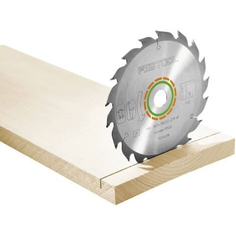 Festool – Lame de scie circulaire 160mm pour bois dur – Alésage 20mm – Angle de 20° – 18 dents – 500458