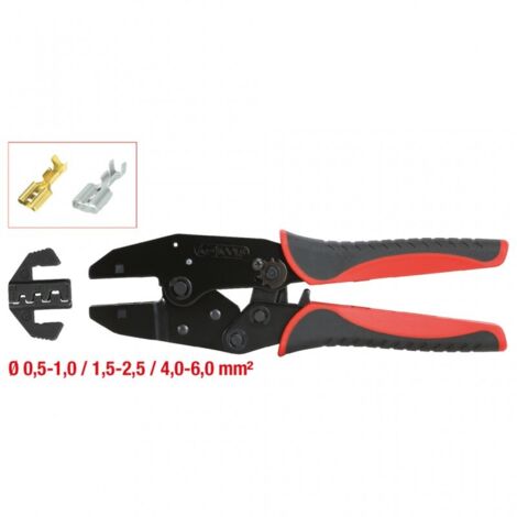 Pinces à sertir pour cosses clip non isolées 0,5-6 mm² (1/5)