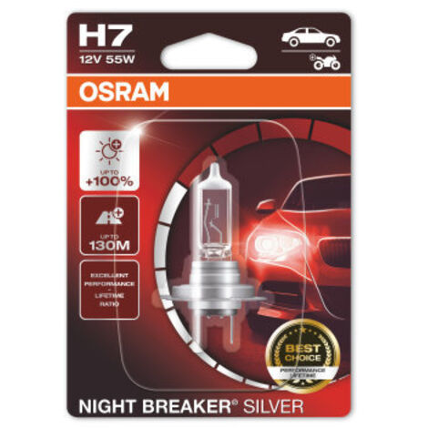 Osram Automotive 4062172395113 Ampoule halogène Night Breaker® Silver H7 55 W 12 V (1/5)