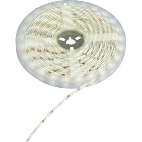 Sygonix SY-6612922 Ruban LED (Set complet) avec connecteur mâle 12 V/DC 5 m blanc froid 1 pc(s) (1/5)