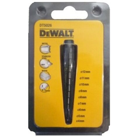 Dewalt – Foret à métaux HSS-G 6-18 mm – DT5027QZ – Pour perçage rapide dans métal – Design à deux flûtes pour longévité (1/6)