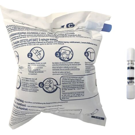 Ethylomètre ACE 100289 2er Pack blanc, bleu, jaune avec certification NFX W856241 (1/5)