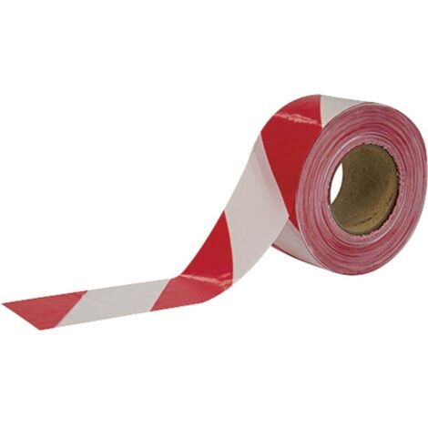 Cimco 182782 Rouge / blanc Bande de fermeture (L x l) 500 m x 75 mm (1/2)