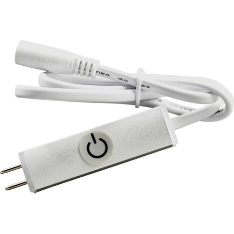 Heitronic 500553 MICANO Interrupteur tactile blanc (1/2)